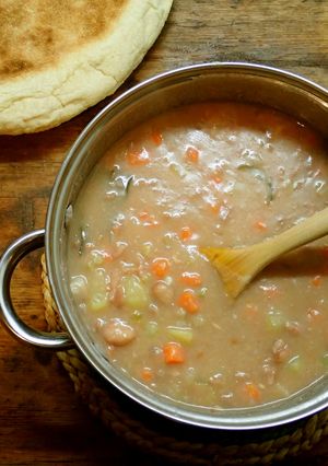 うずら豆のスープ(ミネストラ)-レシピのメイン写真