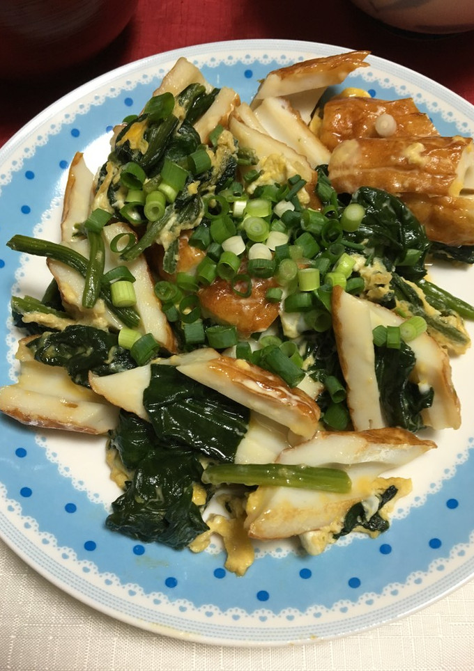 ちくわとほうれん草のオイマヨたまご-レシピのメイン写真
