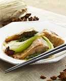 Braised Mackerel and Bok Choy with Star Anise Chinese Style