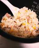 炊飯器で簡単＊市販焼き豚の中華おこわ風