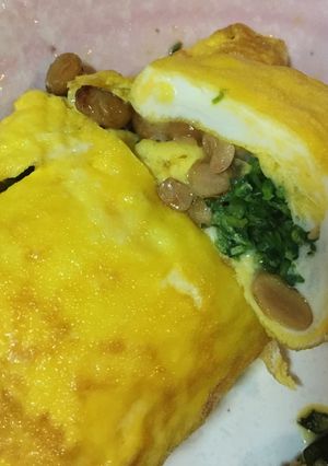 納豆とブロッコリーのオムレツ-レシピのメイン写真