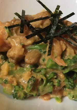 納豆とブロッコリーのパスタソース和え-レシピのメイン写真