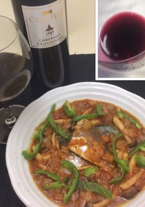 赤ワインと合う鯖の洋風味噌煮込み-レシピのメイン写真