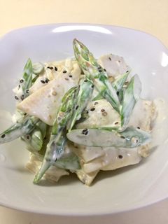 アスパラと筍の味噌マヨ和え-レシピのメイン写真