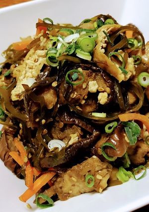 干しなすと鶏肉の煮物♪-レシピのメイン写真