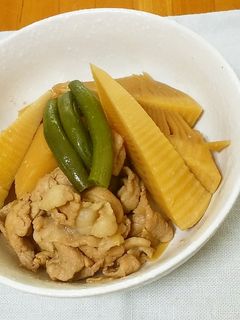 たけのこと豚肉の煮物-レシピのメイン写真