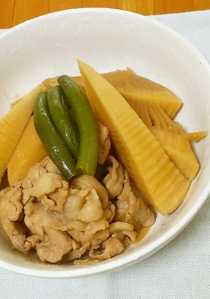 たけのこと豚肉の煮物-レシピのメイン写真