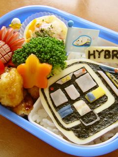 ハイブリッド列車☆弁当(キャラ弁)-レシピのメイン写真