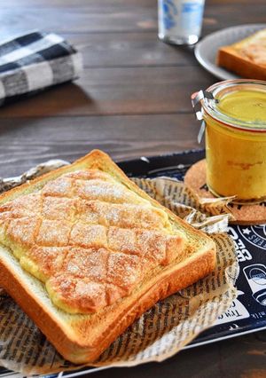 あさイチ・塗る メロンパントースト-レシピのメイン写真