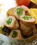 お弁当に♡冷凍インゲンの豚巻き