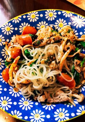 しらたきと白だしで和風パスタ☆糖質制限-レシピのメイン写真