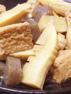 たけのこと厚揚げと鶏手羽元の簡単煮-レシピのメイン写真