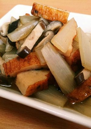 ウドとさつま揚げの煮物-レシピのメイン写真