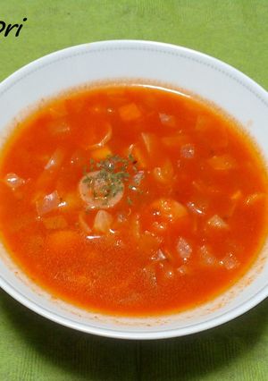 トマト缶で簡単！具だくさんミネストローネ-レシピのメイン写真