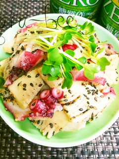 春の味覚♡たけのことタコの胡麻酢味噌和え-レシピのメイン写真