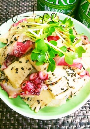 春の味覚♡たけのことタコの胡麻酢味噌和え-レシピのメイン写真