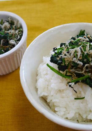 ほうれん草のじゃこふりかけ【JA福岡市】-レシピのメイン写真