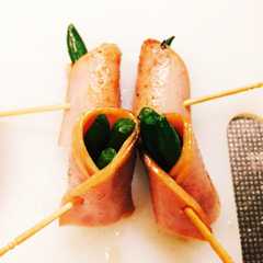 รูปของ お弁当に☆ハムいんげん♪♪