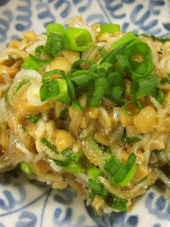 しらす干しとひき割り納豆の和え物-レシピのメイン写真