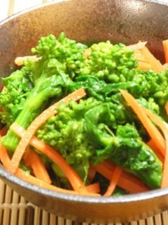 菜の花とにんじんのからし和え-レシピのメイン写真