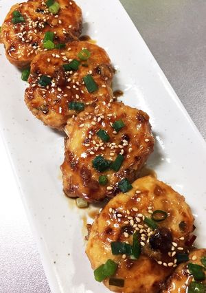 鶏ミンチと豆腐のふわふわ照焼ハンバーグ-レシピのメイン写真
