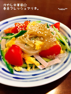 冷やし中華風☆春色フレッシュマリネ。-レシピのメイン写真