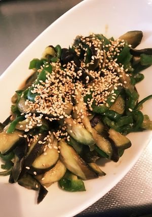 茄子とピーマンの味噌炒め-レシピのメイン写真