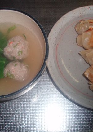 かにギョーザ＆かに肉団子中華スープ-レシピのメイン写真