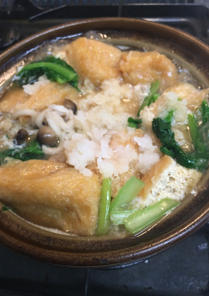 ぱぱっと簡単‼︎栃尾揚げのみぞれ煮-レシピのメイン写真