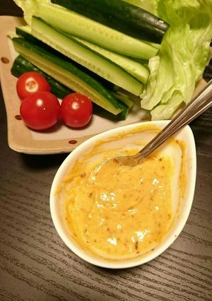 野菜スティックのピリ辛ディップソース-レシピのメイン写真