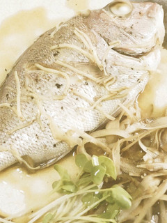 電子レンジで作る鯛の煮付け・ごぼう和え-レシピのメイン写真