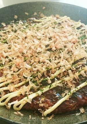 桜えび香る豆腐とはんぺんの納豆お好み焼き-レシピのメイン写真
