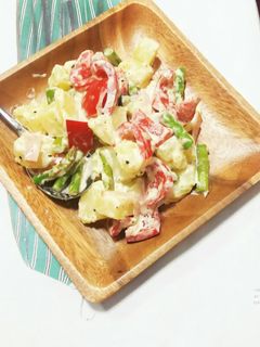 アスパラと新じゃがのホクホクサラダ♪-レシピのメイン写真