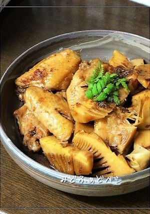 追いかつおで絶品✿筍と手羽先のこっくり煮-レシピのメイン写真