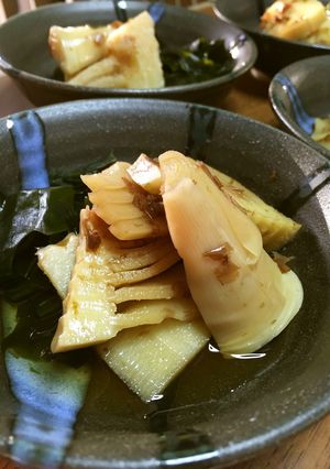 シンプルが一番！筍とワカメの出汁煮-レシピのメイン写真