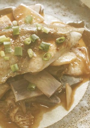 電子レンジで作るキムチぶり大根(紫大根)-レシピのメイン写真