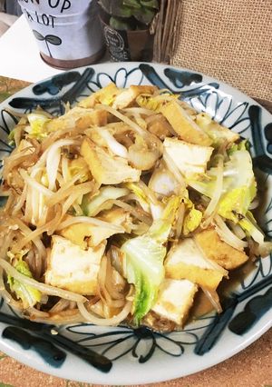 厚揚げとキャベツのごま味噌炒め-レシピのメイン写真