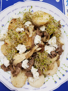 牛肉と長いもと舞茸の塩コショウ炒め☆-レシピのメイン写真