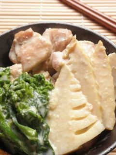 たけのこと菜の花の豆乳クリーム煮-レシピのメイン写真