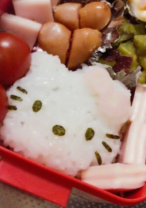 キティちゃんのキャラ弁-レシピのメイン写真