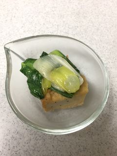 厚揚げとチンゲンサイの炒め物-レシピのメイン写真