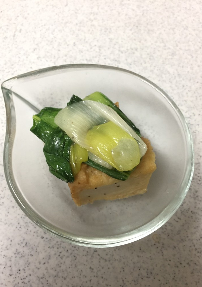 厚揚げとチンゲンサイの炒め物-レシピのメイン写真
