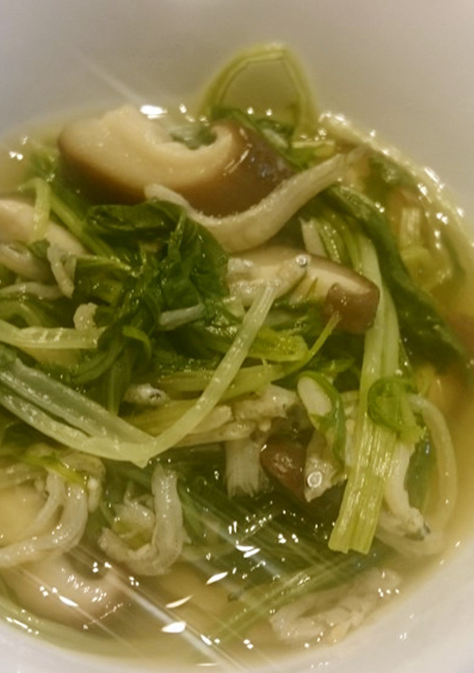水菜としらすの煮びたし-レシピのメイン写真