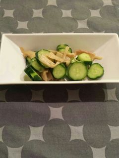 きゅうりと味付けメンマのあえ物-レシピのメイン写真