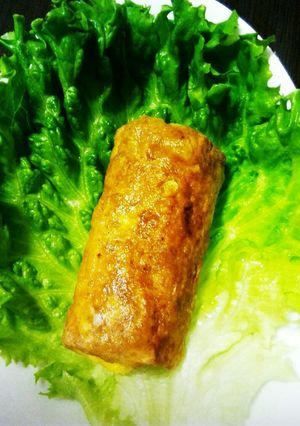 牛ひき肉のパリパリたまご包みのレタス包み-レシピのメイン写真