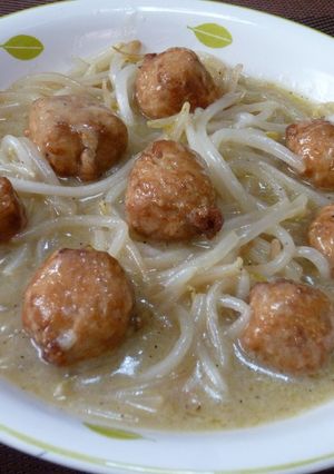 もやしと肉団子のソース煮!(^^)!-レシピのメイン写真