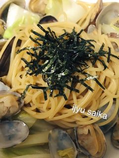 絶品 アサリと春キャベツの和風パスタ-レシピのメイン写真