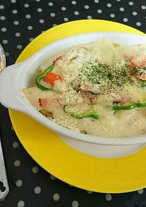 シチューの残りでマカロニグラタン-レシピのメイン写真