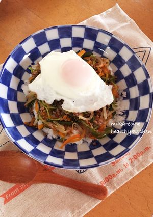 簡単！辛くない！野菜たっぷりビビンバ-レシピのメイン写真