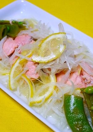 簡単！ノンオイル☆銀鮭の檸檬マリネ-レシピのメイン写真